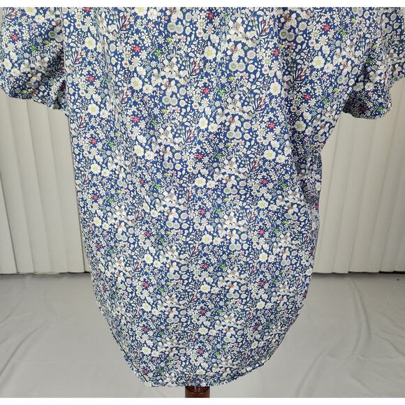 J. Crew Short-Sleeve Cotton Poplin Shirt in Liberty Floral Print Size Large - Picture 10 of 12